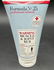 Formula No 25 Warming Muscle  Joint Rub w/ Epsom Salt  Chondroitin 6 oz New