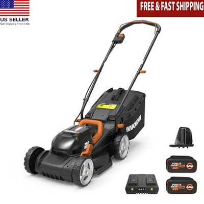 40V Cordless Lawn Mower 2-In-1 Quiet Lightweight 6 Height Adjustment W/ Charger