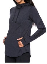 Reebok Women  s Elite Performance Cowl Neck Hoodie Lightweight Size M