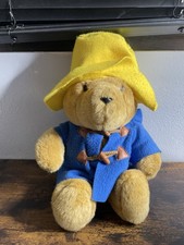 Vintage Undated Paddington Bear Plush 14 Doll Stuffed Toy Eden Toys