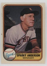 1981 Fleer Sparky Anderson #460 HOF 0y3