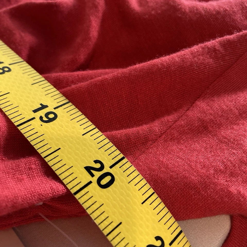 Maxi Vestido Para Mujer Ashro Rojo Drapeado Jersey Talla 18 Mangas Ala de Murciélago Boho Fluido Foto 4 de 4