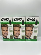 3 Just For Men Light Brown Shampoo in Color H-25 hair color New H25