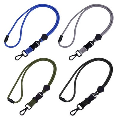 Retractable Neck Lanyard Metal Hook Breathable Neck Strap Neckband For Work