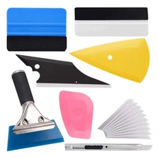 17PCS Car Vinyl Wrap Tool Window Tint Kit, Vehicle Window Tint Application To...