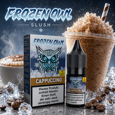 Premium Liquid Cappuccino Slush - Frozen OWL 10 ml 10 mg