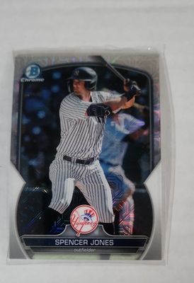 #ad 2023 Bowman Chrome Prospects Spencer Jones #BCP 139 Mojo Refractor RC $2.50