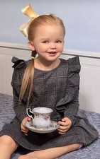 40inch Toddler Girl Reborn Doll Unfinished Kits Smile Face Rooted Hair Toy Gifts