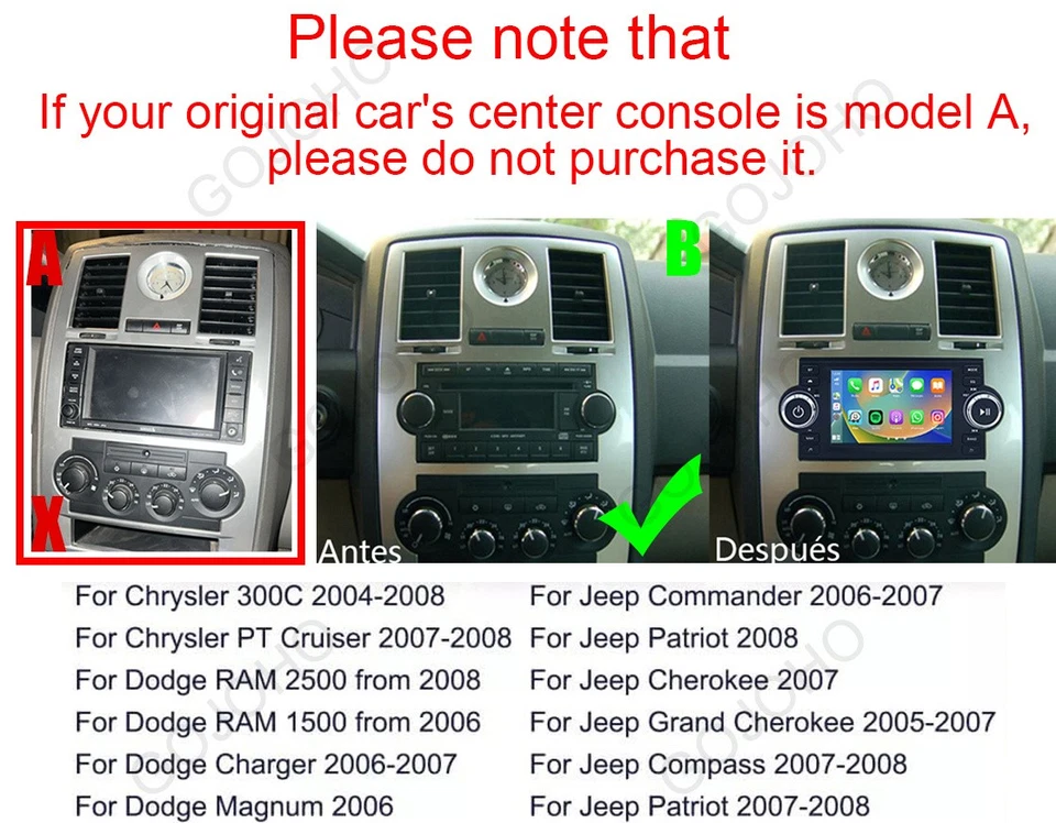 Для Dodge Dakota 2005 2006 2007 Android 13 CarPlay автомобиля стерео GPS радио навигатор DSP - Изображение 4 из 4