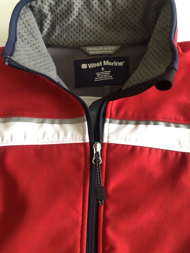 Chaqueta de Viajero West Marine Mujer Navegación Náutica Talla Pequeña Roja Azul H1 - Imagen 3 de 17
