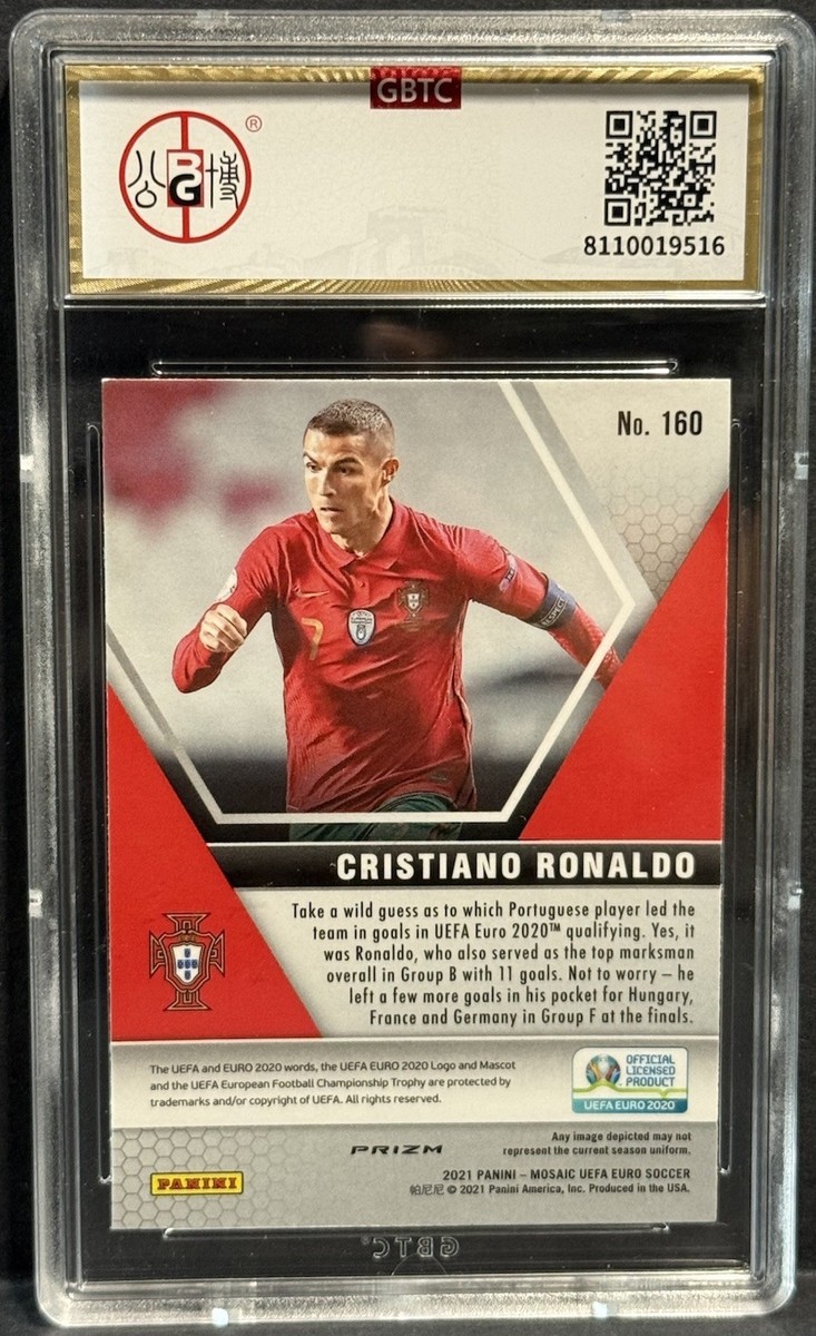 2021 Panini Mosaic EURO Portugal Cristiano Ronaldo Peacock Choice