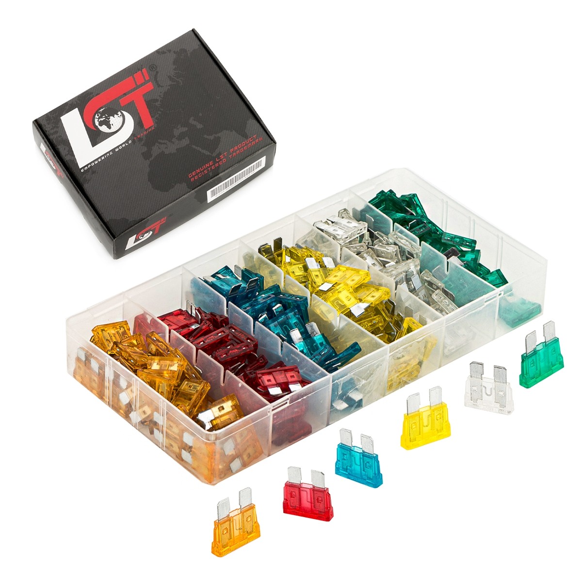 Car Fuses Set 200 Pcs Flat Fuse Assortment 5-30 A For HONDA