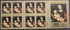 Scott # 4206a - Madonna of the Carnation by Bernardino Luini - Booklet of 20