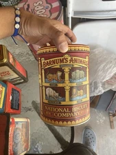 Vintage 1979 Nabisco Barnum'sAnimal Crackers Tin Can Replica1914 Nostalgia 70s