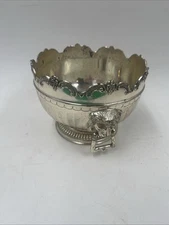 VTG 1950’s Corbell & Co. English Georgian Style Silver Plate Monteith Bowl Lions