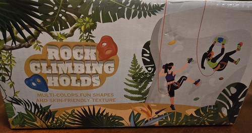 32 Rock Climbing Holds, TOPNEW, For Kids/Adults Rock Walls- Ages 3+