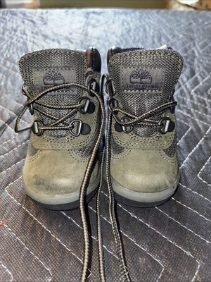 Timberland Premium Toddler Field Boot Dark Green Nubuck Size 5