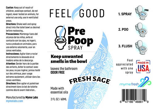 2x Toilet Bathroom Spray Air Freshener Odour Neutraliser Fresh Perfume Poop 55ml - Picture 11 of 23