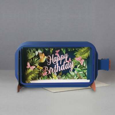 Alljoy Design Message In A Bottle 3D Pop Up Karte - Happy Birthday MIB084