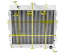 4 Row Aar Champion Radiator For 1971 1972 Plymouth Duster Small Block V8 Eng