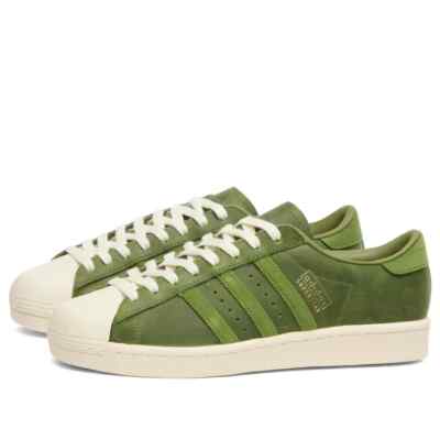 Adidas Men's Superstar Vintage Shoes in Green and Cream White | eBay