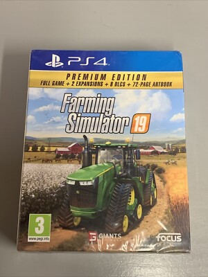 Landwirtschafts-Simulator 19: Premium Edition mit Artbook (PS4, 2020) - Brandneu Sealed