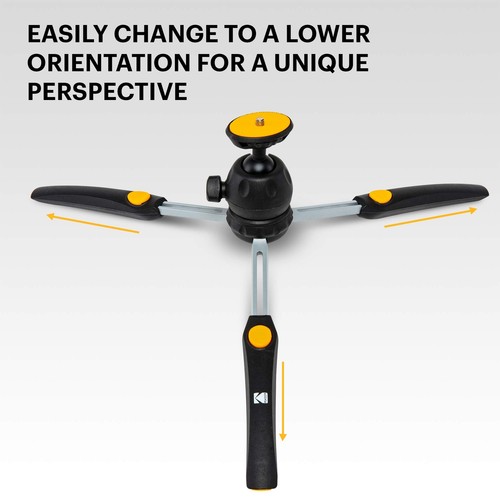 Kodak Mini Tripod for Luma 75, 150 & 350 with 360° Ball Head, Compact 9” Tripod - Picture 4 of 7