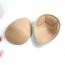 Pair of Foam Breast Form Cleavage Enhancer Bra Pad Insert Push Up Mastectomy S M
