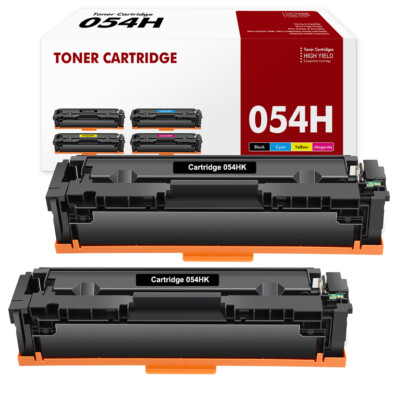 2 PK Black Toner for Canon 054 H imageClASS MF641cw MF642cdw