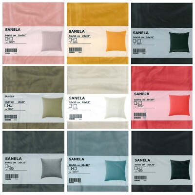 IKEA SANELA Kissenbezug Kissenbezüge Bezug Bezüge Kissen Kopfkissen 50x50 cm