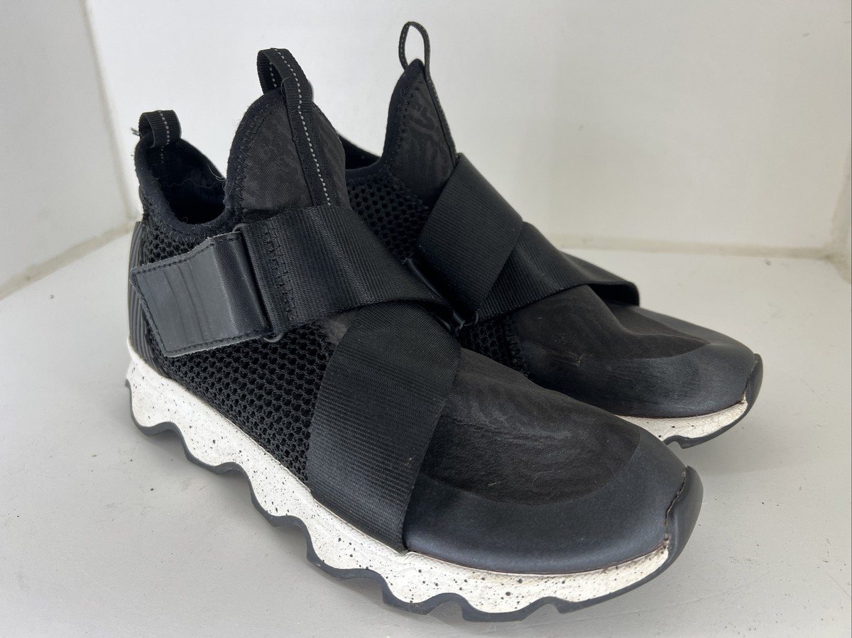 SOREL Womens Kinetic Sneak Black,White Fashion Sneaker Size (7008525)