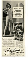 1939 Catalina Swim suits Naughty nautical Jane Withers movie star  Vintage Ad