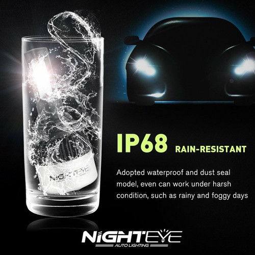 HB3 9005 NIGHTEYE LED KIT 72W 9000LM XENON WHITE HEADLIGHT FOGLIGHT COB LED KIT - Picture 7 of 8