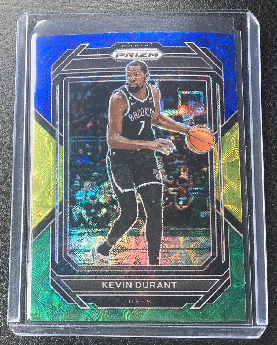 2022-23 Panini Prizm Basketball Kevin Durant Blue Yellow Green Choice Prizm #10