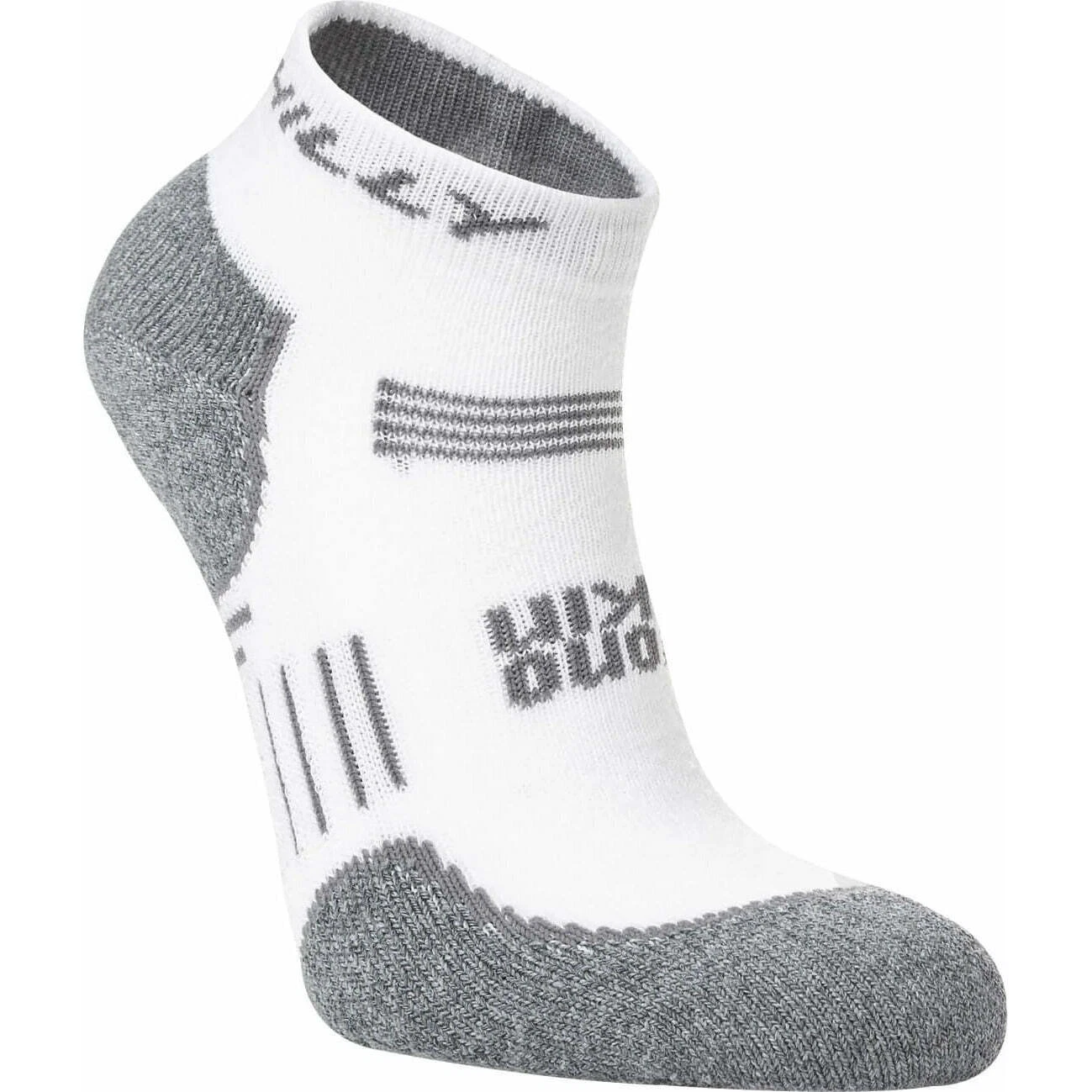 Hilly Supreme Max Quarter Running Socks White Cushioned Anti Blister Sports Run