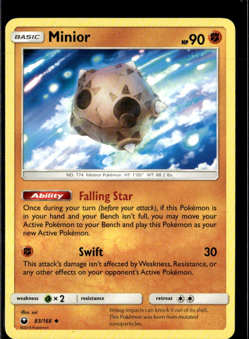 Pokemon Minior 83/168 Celestial Storm Non Holo Uncommon 3 Card Lot