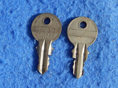 Pro Rack Key 057 Wurlitzer Key WC 057 - Chicago Lock - wall box or cash box key ...