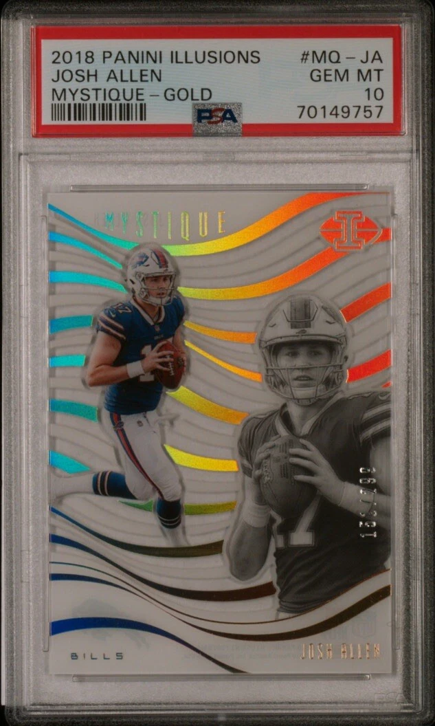 Josh Allen Panini Illusions Mystique #MQJA Gold
