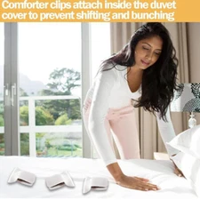 4x Padded Comforter Clips Non-Slip Duvet Clips Blanket Quilt Fastener USA Seller