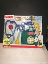 Fisher-Price Medical Kit W/ Soft Storage Bag Working Stethoscope 3 Yrs 2009 New