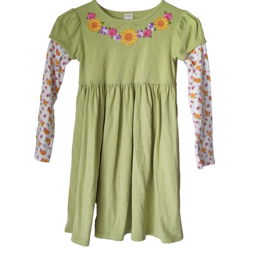 Gymboree Girls Green Dress Size 9 - 100% Cotton