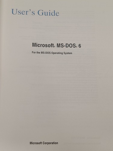 Take a Road Trip with MS-DOS 6 Upgrade Vtg 90s Microsoft Computers 1993 ...