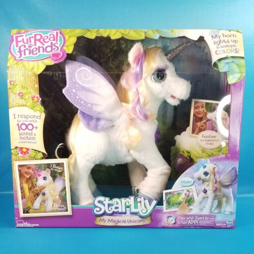 FurReal Friends STARLILY My Magical Unicorn Interactive Plush Pet Toy Hasbro NEW - 第 1/14 張圖片