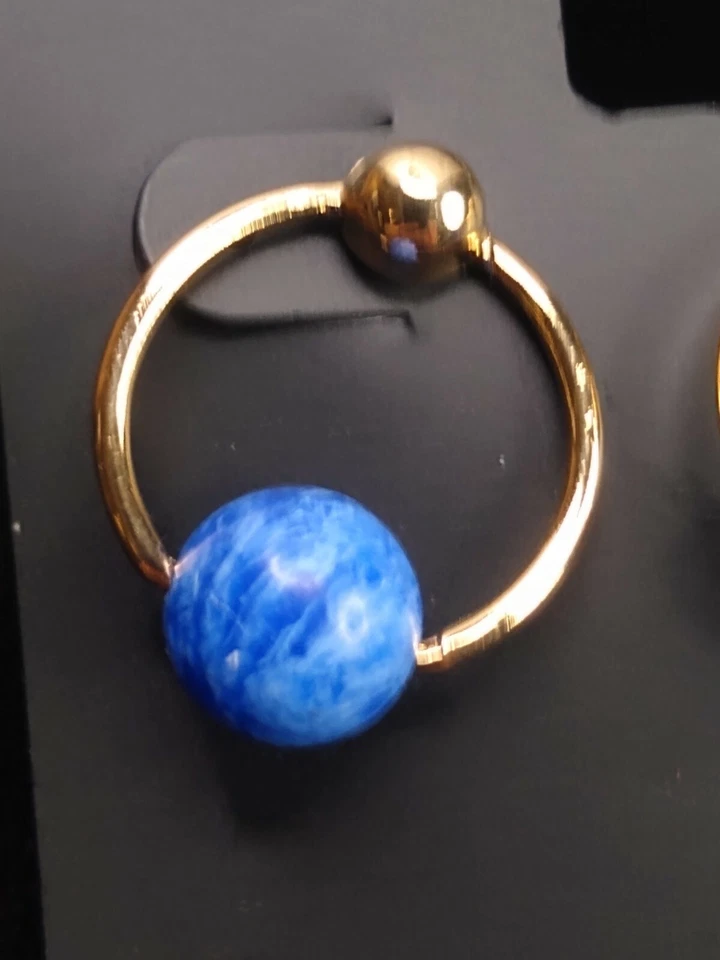 Alfani - 1-Pair Stone Doorknocker Earrings - Gold Tone - Image 2 of 4