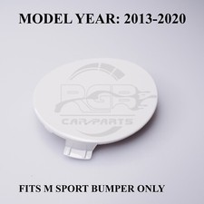 Vorne Stoßstange tow hook cover für BMW 3er F34 Gt M Sport 13-20 Alpine Weiß 300