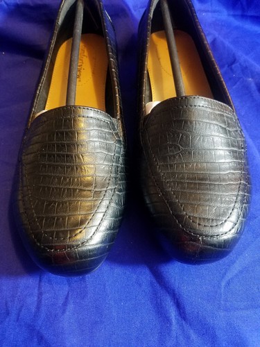 Mocasines planos de cuero negro The Devon 24184 para mujer EE. UU. 7,5 M - Imagen 11 de 12