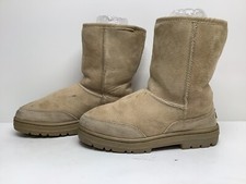  U1 VTG WOMENS UGG AUSTRALIA WINTER SUEDE IVORY BOOTS SIZE 6