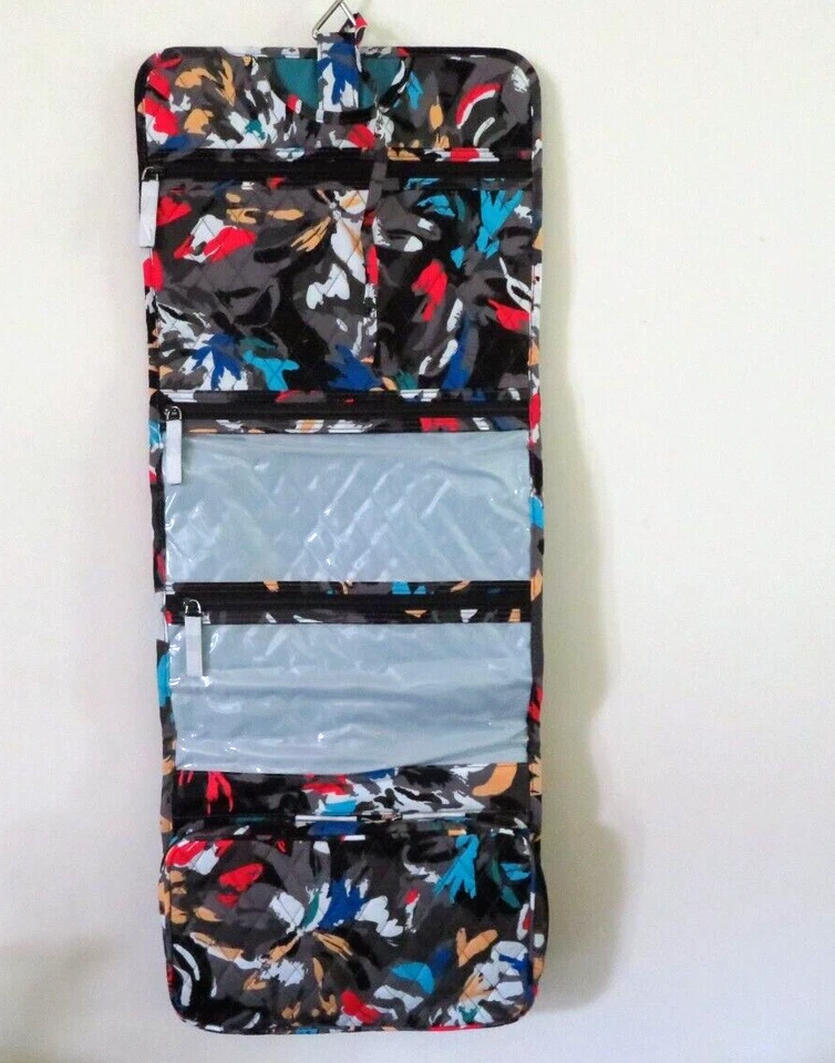 Vera Bradley Hanging Travel Organizer Splash Floral Cosmetic Bag Multicolor NWT - Image 3 of 4