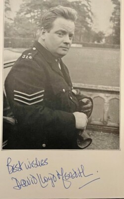 DAVID LLOYD MEREDITH - SOFTLY SOFTLY TASK FORCE (BBC) - SELTENES AUTOGRAMM