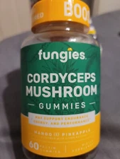 Cordyceps Mushroom Gummies, Mango and Pineapple, 60 Pectin Gummies Exp 08/2026